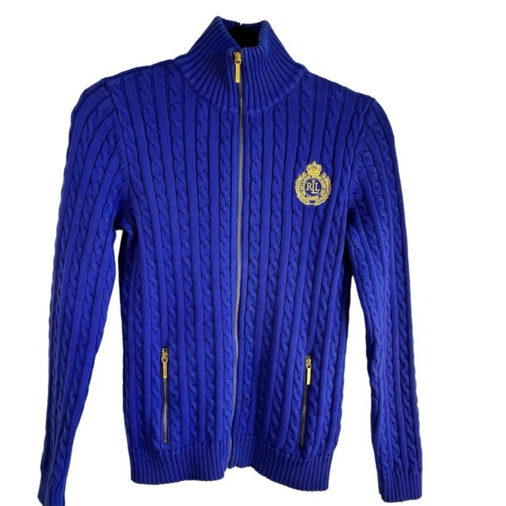 Ralph Lauren Blue Cable Knit Sweater